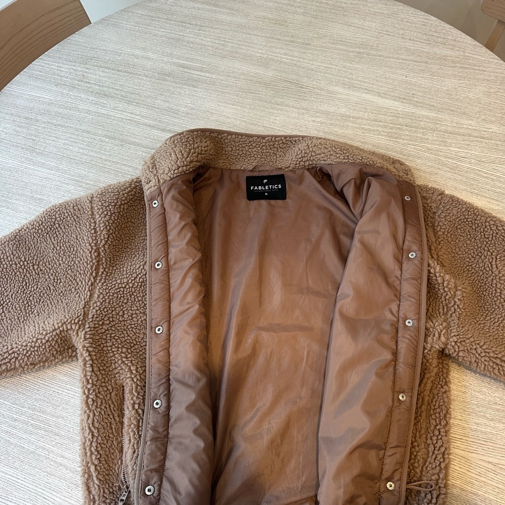 Fabletics Brown Puffer Jacket - image 3